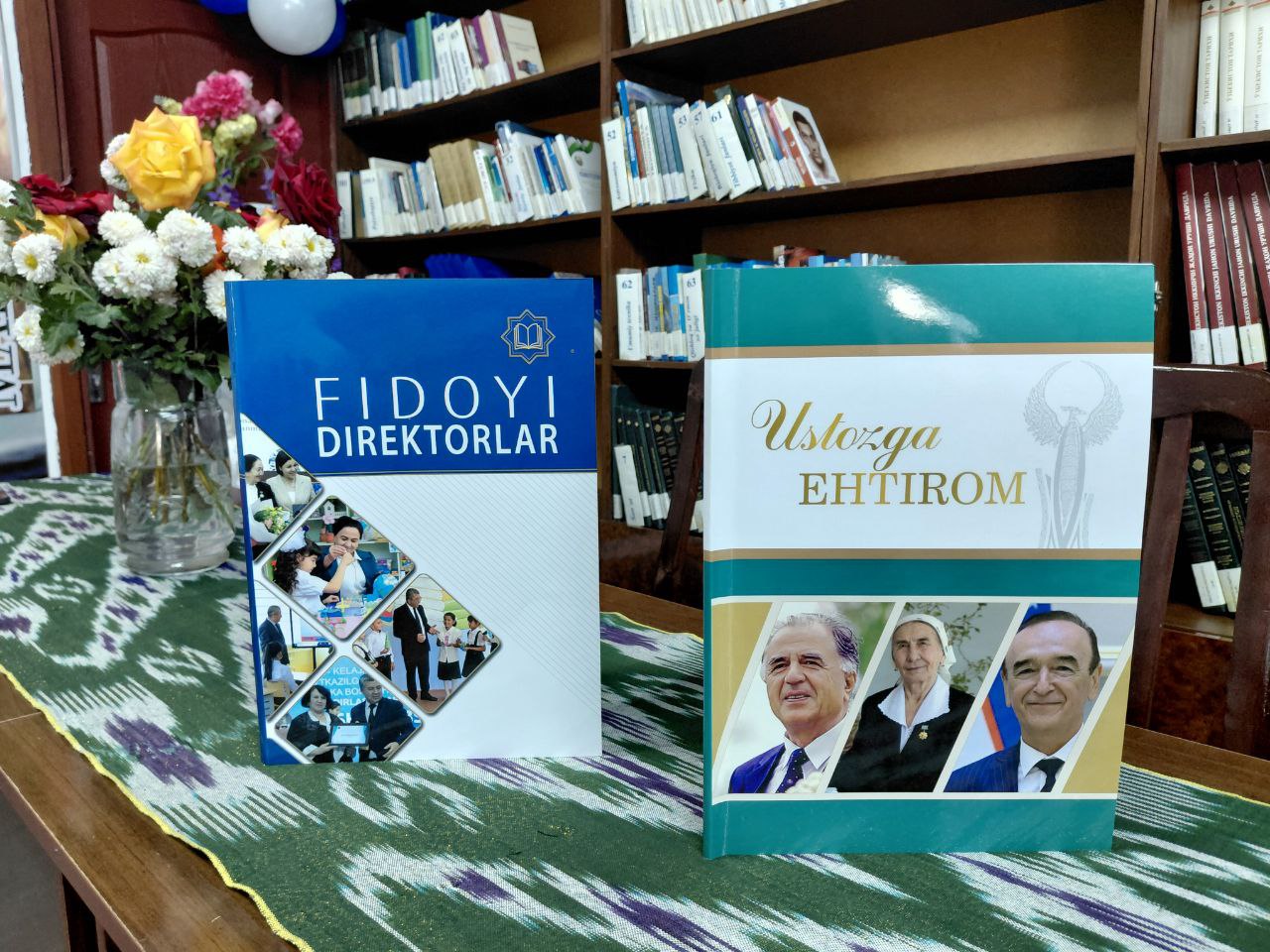 “Fidoyi direktorlar” va “Ustozga ehtirom” kitoblarining taqdimoti o‘tkazildi.