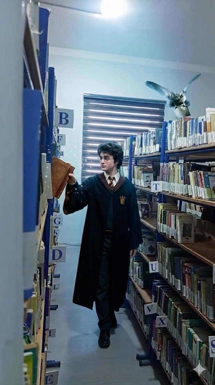 Garry Potter kutubxonada