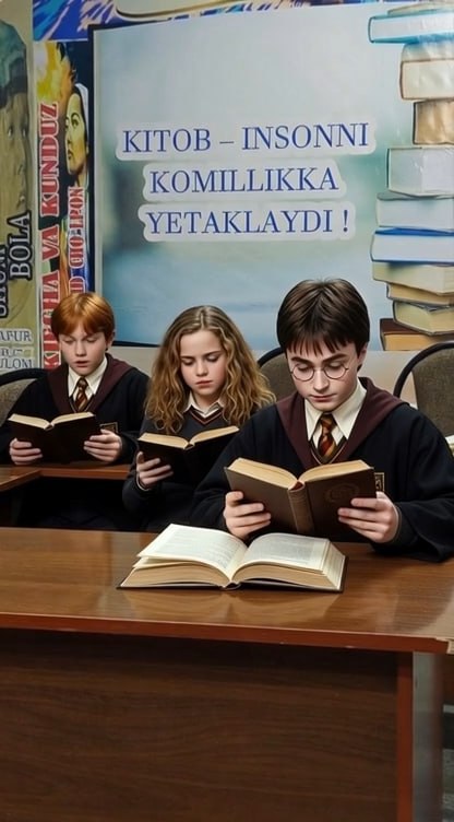 Garry Potter kutubxonada