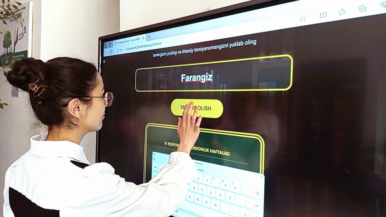 🤖 Kutubxonamizda innovatsiya: "Aqlli kitob tavsiya tizimi" taqdim etildi!