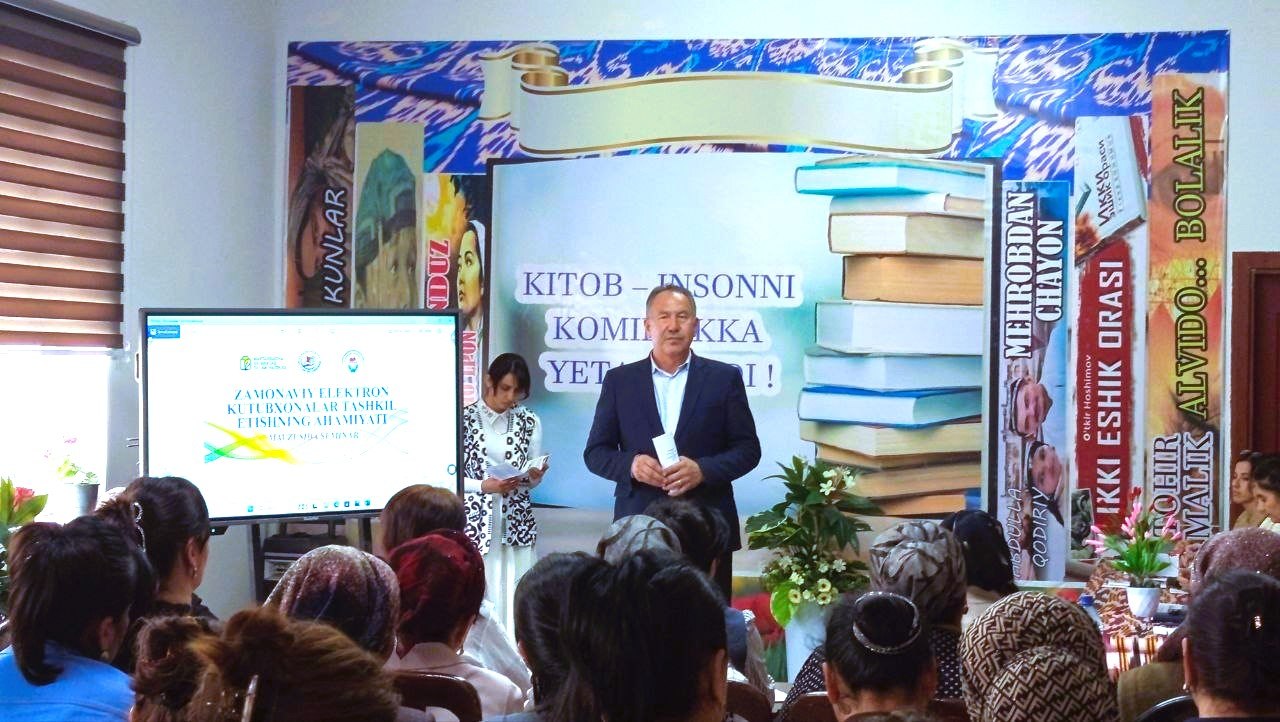 📌 KUTUBXONALARDA RAQAMLI TRANSFORMASIYA: MAKTAB KUTUBXONACHILARI UCHUN SEMINAR